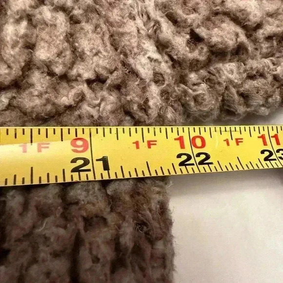 True Grit Pullover Men’s Tan/Brown Sherpa Wooly Fleece 1/4 Zip - Size Medium - Picture 8 of 10